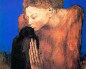 有乌鸦的女人肖像 - 巴勃罗·毕加索